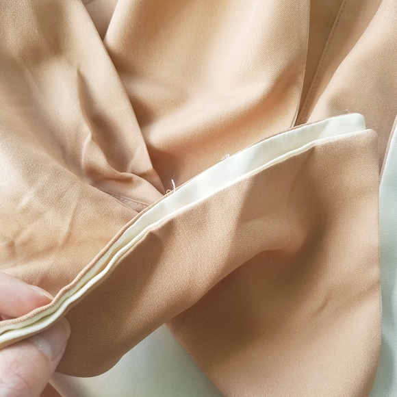 Vintage Dress Collared With Matching Kerchief And Belt/Bow Pink Mauve - Picture 11 of 16